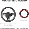Auto-Lenkradbezug aus Mikrofaser-Leder, Rutschfester Produktbild-Vorschau 2