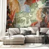 Vlies Fototapete - Colourful Wall 100x70 cm Abstrakt Produktbild-Vorschau 2