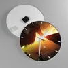 Wanduhr - Rund - Glasuhr - Drache Rock Kreatur - 40x40cm - Produktbild-Vorschau 2