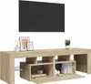 vidaXL TV skříňka s LED osvětlením dub Sonoma 140x36,5x40 Náhled obrázku produktu 4