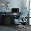 A home office setup with a desk, computer, and an ergonomic chair. Produktbild-Vorschau
