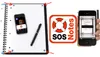 A collage of images showing a notebook, a smartphone, a pen, and a logo for 'SOS Notes'. Voir les images du produit