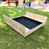 Großer Kindersandkasten aus Holz mit Bänken und Produktbild-Vorschau 7