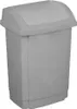 A gray trash can with a swing lid. Náhled obrázku produktu