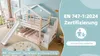 Łóżko piętrowe dla dzieci Sweiko ze zjeżdżalnią i schodami Podgląd zdjęcia produktu 12