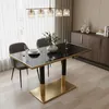 Kondela Bistro-Esstisch Darian 120x70 cm - schwarzer Marmor Produktbild-Vorschau 2