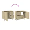 Badschrank Sonoma-Eiche 65x33x60 cm Holzwerkstoff Produktbild-Vorschau 6