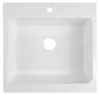 Sapho ARYA keramische spoel met kraangat, 66x62 cm, wit Productafbeelding-voorbeeld 4