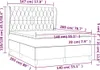 Boxspringbett mit Matratze Dunkelblau 140x200 cm Samt Produktbild-Vorschau 6