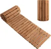 GOPLUS 2,4 m Langer Gartenweg aus Holz, wetterbeständiger Produktbild-Vorschau 1