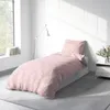 Bettwäsche 135x200 Renforce Baumwolle Bettbezug Rosa Weiß Produktbild-Vorschau 3