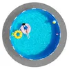 Draufsicht auf den Nadelfilz Bodenbelag unter einem Aufstellpool Produktbild-Vorschau