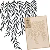 Große Malschablonen M 43x64 cm, Trauerweide Zweig Blätter Produktbild-Vorschau 1