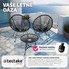 2 záhradné stoličky Santana so stolom Retro dizajn v štýle Náhľad obrázku produktu 5