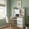 Schreibtisch Computertisch ComfortCove Weiß Eiche Torro 90 Produktbild-Vorschau 5