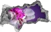 Selbstklebender Loch-3D-Aufkleber 95x73 cm Orchidee Produktbild-Vorschau 1