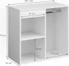 Anstellschrank Vicco Isabelle Weiß 80.1 x 75 cm, Model Produktbild-Vorschau 3