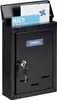 Relaxdays Briefkasten mit Namensschild, Metall, mit 2 Produktbild-Vorschau 1