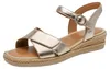 Ledersandalen mit Keilabsatz – Comfort Produktbild-Vorschau 3