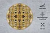 MuchoWow® Mauspad Mousepad Gold - Afrika - Muster - Tiere Produktbild-Vorschau 3