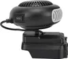A close-up side view of a black and gray portable heater. Náhľad obrázku produktu