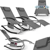 tectake® Gartenliege Taya, ergonomisch, Schwingfunktion Produktbild-Vorschau 10