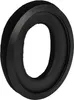 A close-up, studio shot of a black headphone earpad. Produktbild-Vorschau