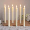 6 candele a LED a forma di bastoncino, luce bianco caldo, Anteprima dell’immagine prodotto 1
