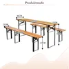 Ensemble de table et bancs pliants pour brasserie en plein Voir les images du produit 4