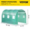 VEVOR serra a tetto arcuato film serra tunnel 3,7x2,1x2,1m Anteprima dell’immagine prodotto 7