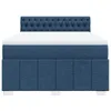 Möbel Boxspringbett mit Matratze Blau 160x200 cm Produktbild-Vorschau 4