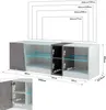 Mondeer TV-Lowboard TV-Schrank mit LED-Beleuchtung 140cm Produktbild-Vorschau 7