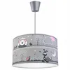 A children's pendant lamp with a cartoon animal and nature theme. Produktbild-Vorschau
