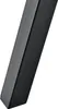 A close-up, angled view of a black table leg or frame, isolated on a white background. Voir les images du produit