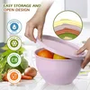 Set di ciotole per insalata con coperchio, ciotole per Anteprima dell’immagine prodotto 6