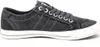 A side view of a single gray sneaker against a white background. Voir les images du produit