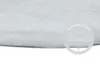 Kunstfell 55 x 160 cm Weiß Fellform Teppich Fellimitat Produktbild-Vorschau 5