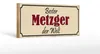 Holzschild Spruch 27x10cm bester Metzger der Welt Arbeit Produktbild-Vorschau 1