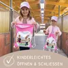 HECKBO Pferde Turnbeutel für Mädchen | Sportbeutel mit Produktbild-Vorschau 3