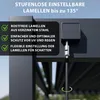 Weide Classic Pergola Aluminium 3x3,6m mit Lamellendach Produktbild-Vorschau 6