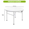 Gartentisch Rund Klapptisch Campingtisch mit Tragegriff, Produktbild-Vorschau 2