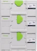 A stack of three Festool Systainer toolboxes. Podgląd zdjęcia produktu