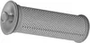 A gray cylindrical filter with a mesh pattern and a cap on one end, isolated on a white background. Produktbild-Vorschau