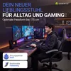 Juskys Racing Schreibtischstuhl Montreal (grau) - Gaming Produktbild-Vorschau 2