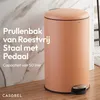 CASABEL Rond keukenprullenbak 50l, roestvrij staal, Productafbeelding-voorbeeld 2