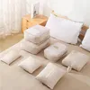 Reise-Organizer für Koffer – 7-teiliges Set (Cremefarben) Produktbild-Vorschau 3