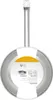 A silver frying pan with a white label wrapped around it, set against a white background. Náhľad obrázku produktu