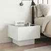 vidaXL Nachttisch mit Infinity-LED Weiß 40x40x30 cm Produktbild-Vorschau 4