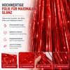 Lametta Vorhang rot - 200 x 100 cm - Glitzervorhang für Produktbild-Vorschau 3