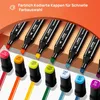 100 Farben Alkohol Marker Set, Chisel & Feine Spitze Produktbild-Vorschau 2
